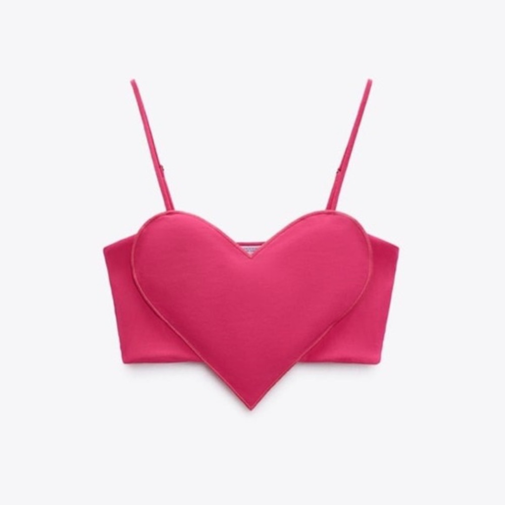 ZARA HEART CORSET TOP